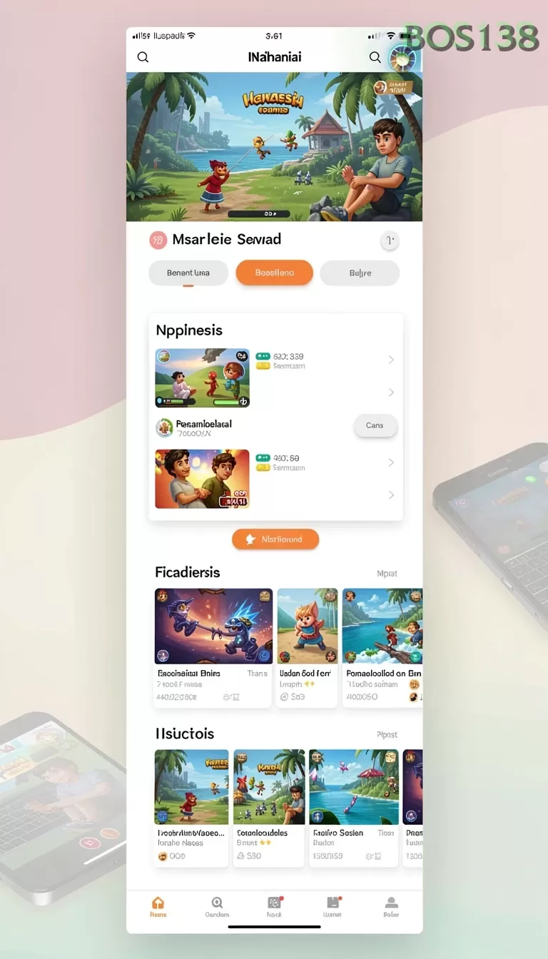 Cuplikan layar AJO89 — menu navigasi