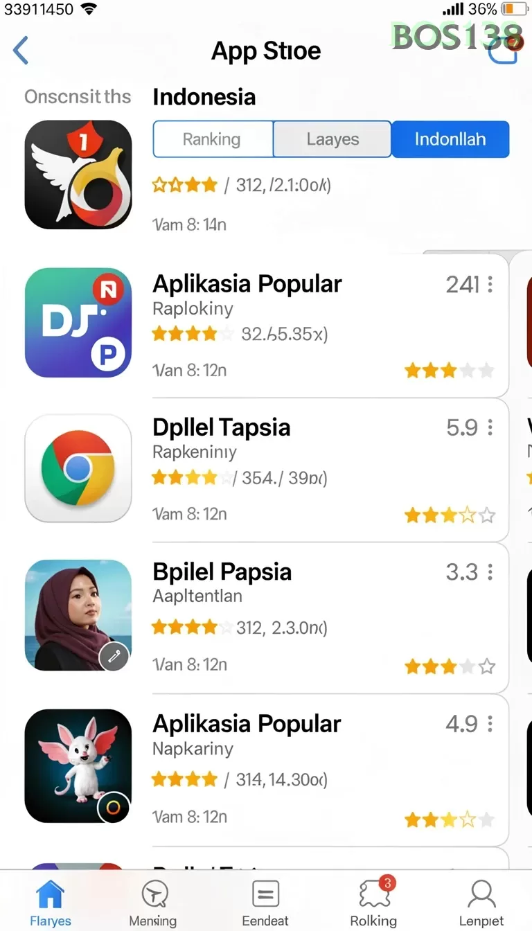 Cuplikan layar DOMINO4D — aktivitas