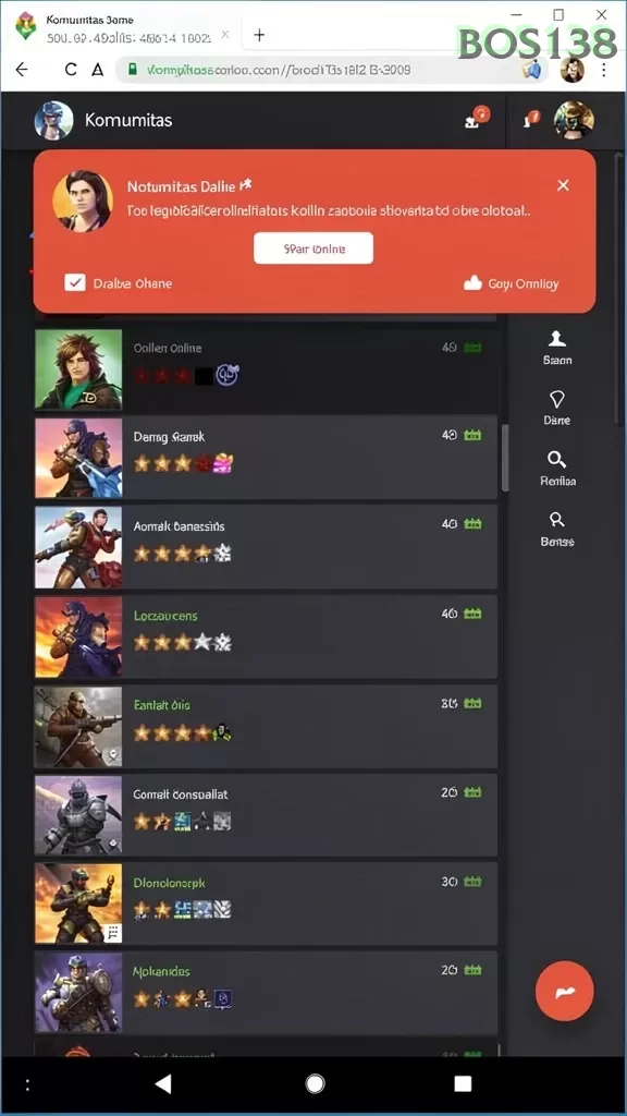 Cuplikan layar OKJKT — aktivitas